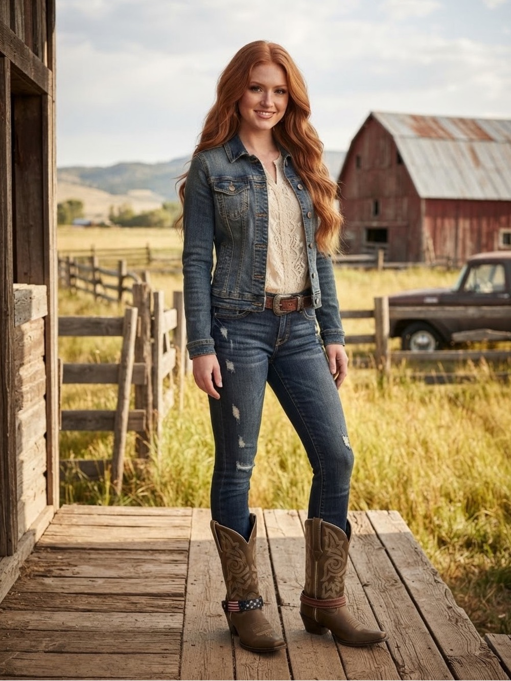 Durango boots - Women's Western Cowboy Boots with Decorative Harness size 7.5